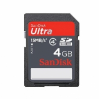 Sandisk SD Ultra SDHC 15mb/sn 4Gb